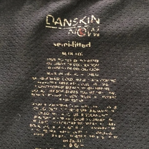 Danskin Now heathered grey workout tee shirt top lightweight - Picture 2 of 3